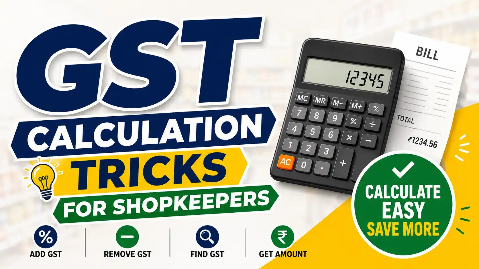 GST Calculation Tricks for Shopkeepers