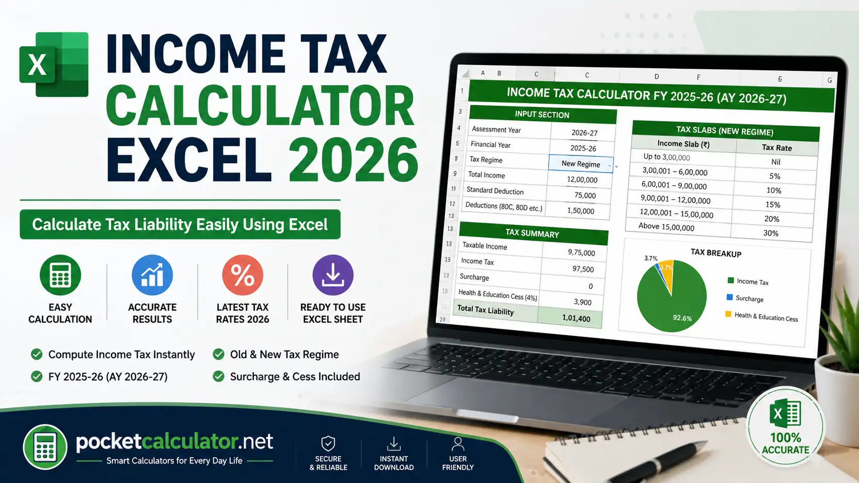 Income Tax Calculator Excel
