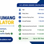 LIC Jeevan Umang Calculator 2026