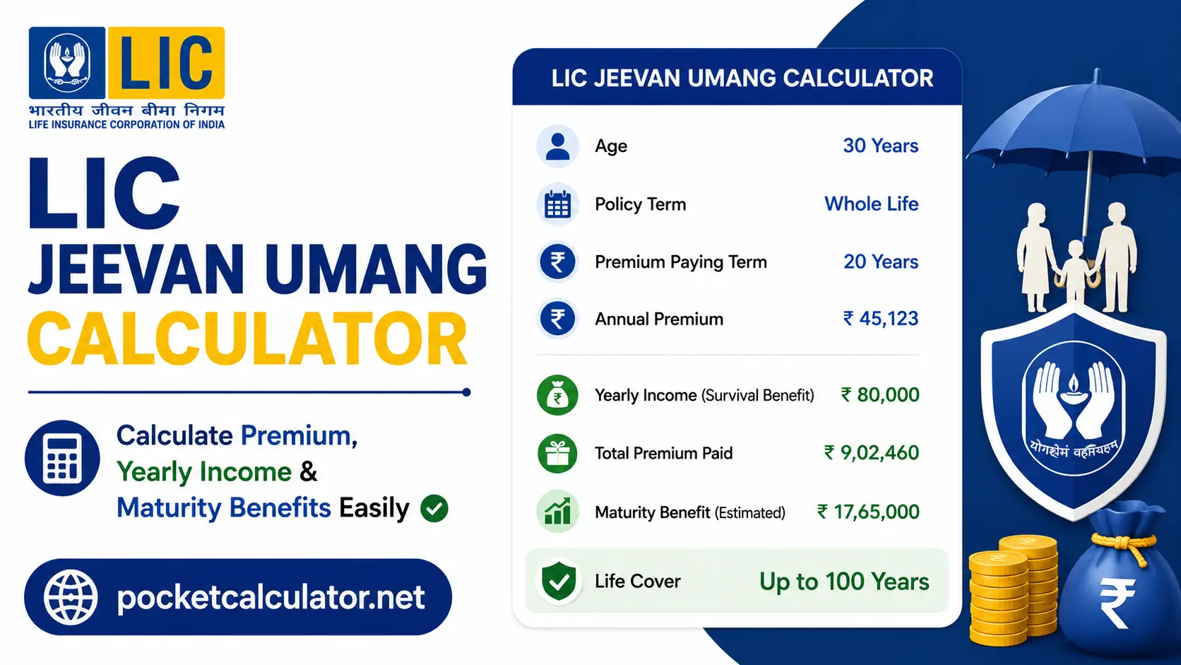 LIC Jeevan Umang Calculator 2026
